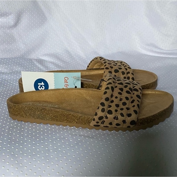 Cat And Jack Shoes Girls Size 13 Slip‎ On Animal Print New With Tags - Picture 1 of 9